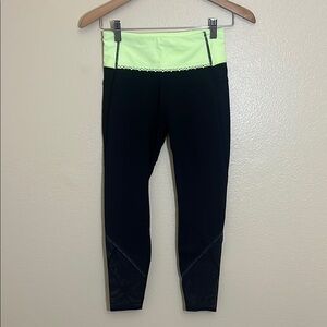 Ivivva Black Yellow Athletic Leggings